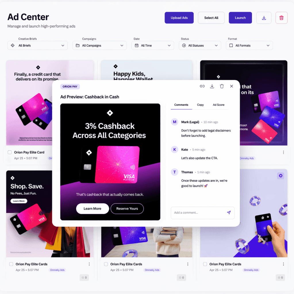 Campaign Launcher workflow — configure and launch