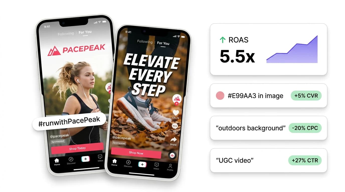 Omneky AI-generated TikTok video ad examples