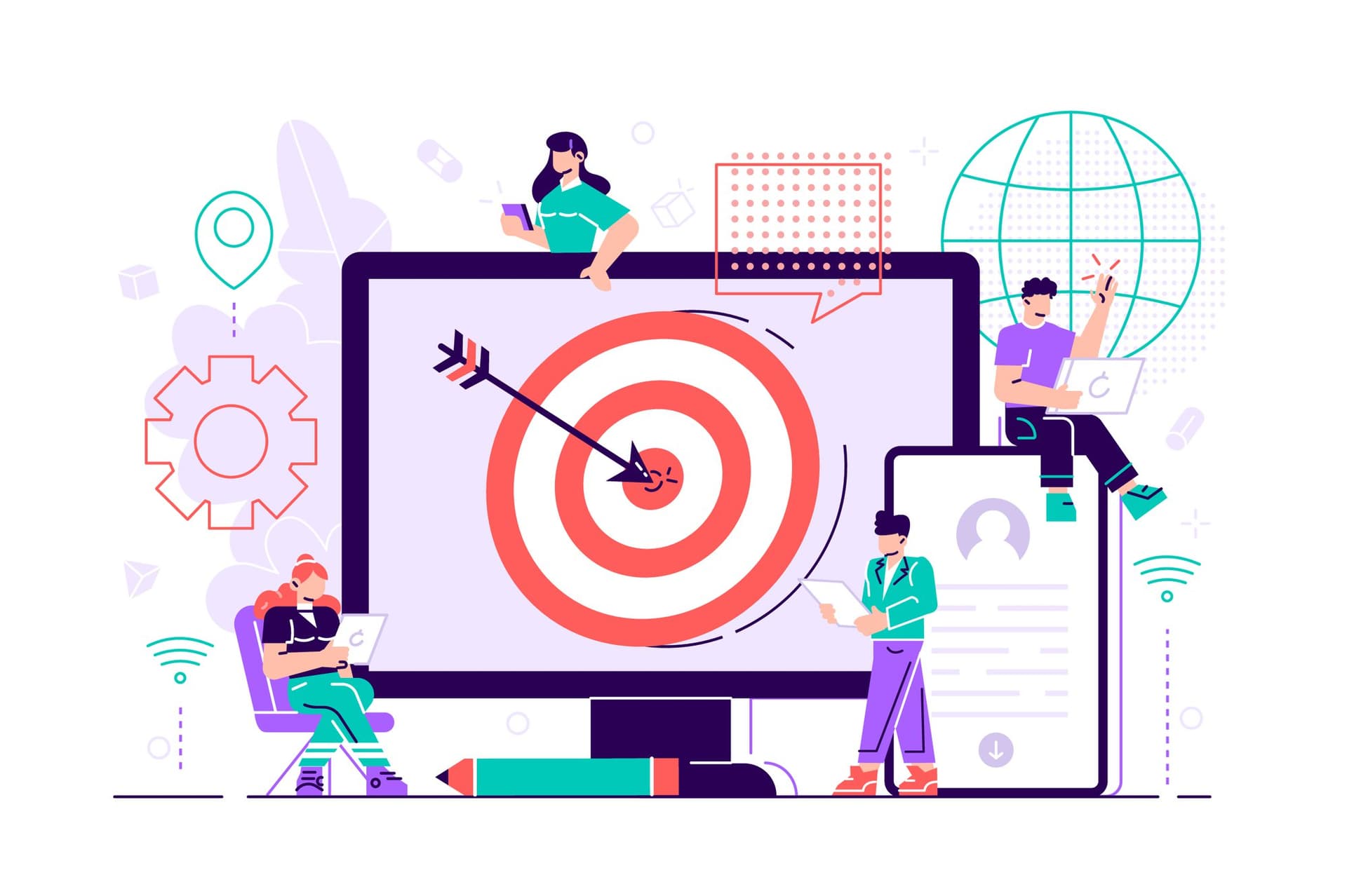 targeted advertising illustration