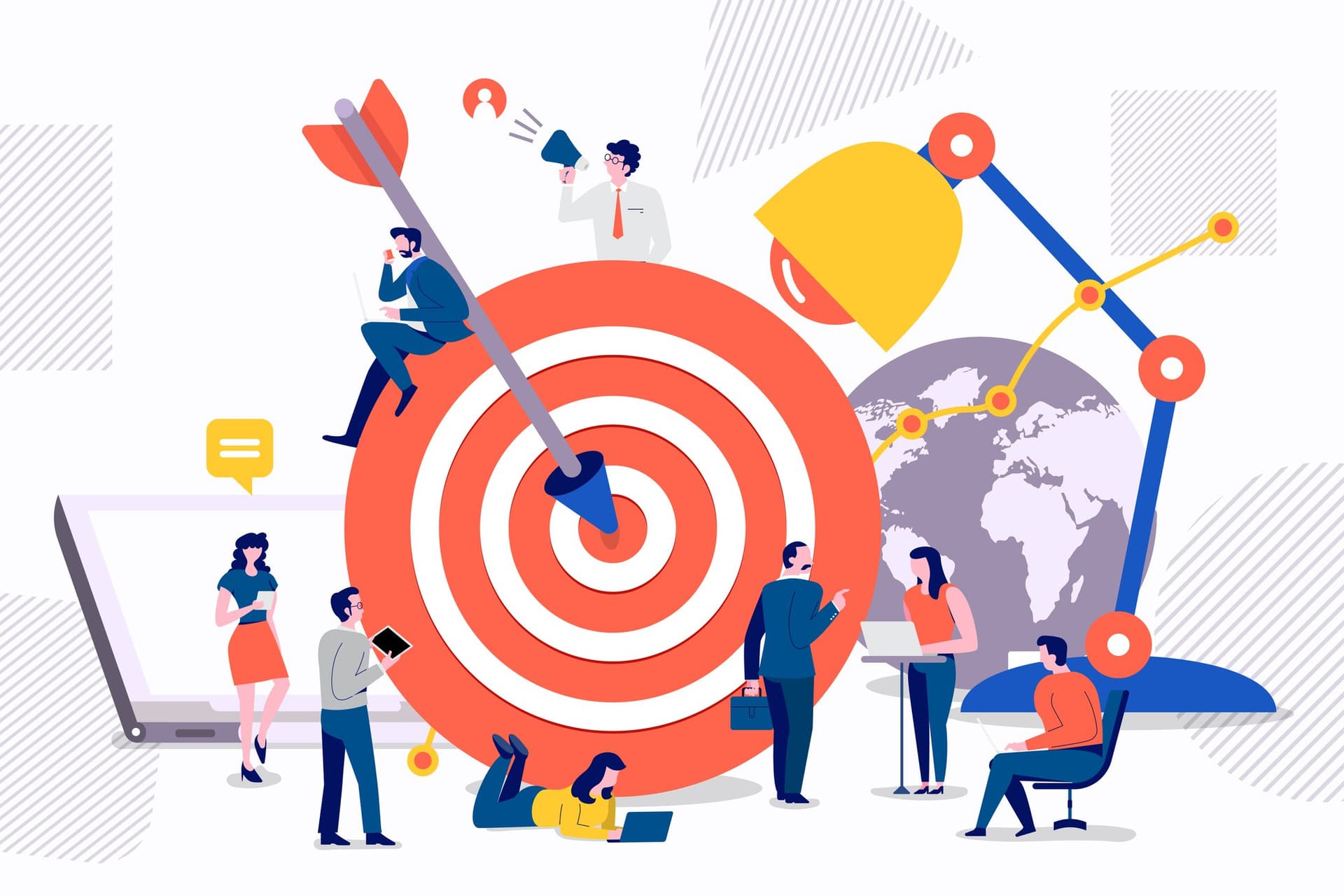 Advertising analytics in marketing.